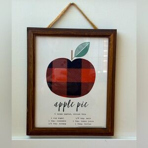 Apple Pie Sign/ (Buffalo Plaid)🍎 🥧